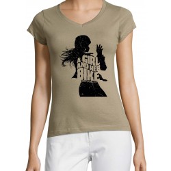 T-shirt Herbike Kaki femme