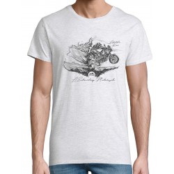 T-shirt Trail blanc chiné...